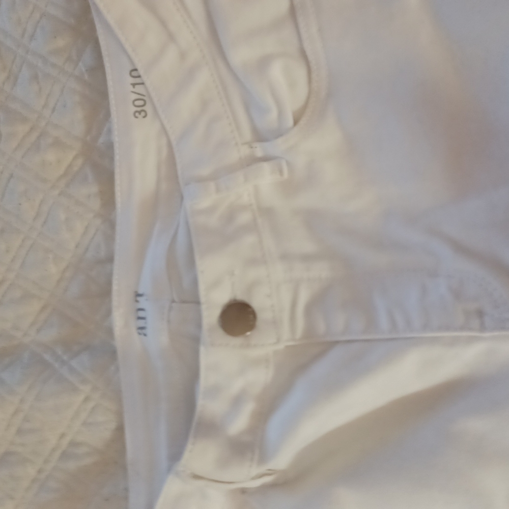 a.n.a. White Distressed Jeans